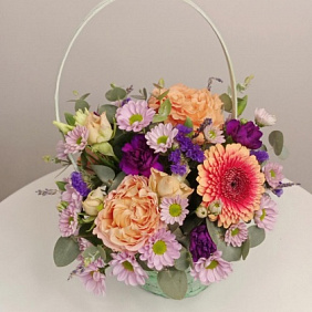 Корзина с цветами (Летний сад)