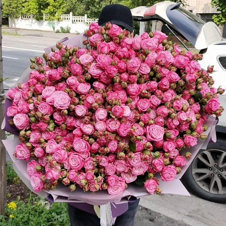 Букет кустовых роз Леди Бомбастик - Фото 1