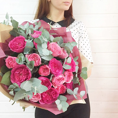 Букет Пионовидных роз №161 - Фото 1