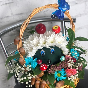 Букет цветов "Ежик" №161