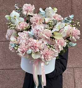 Коробка с цветами "Аквамарин" №2