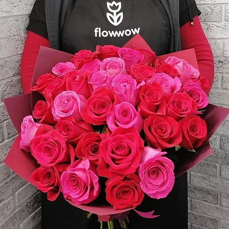 Букет из роз 21 VIP №163 - Фото 1