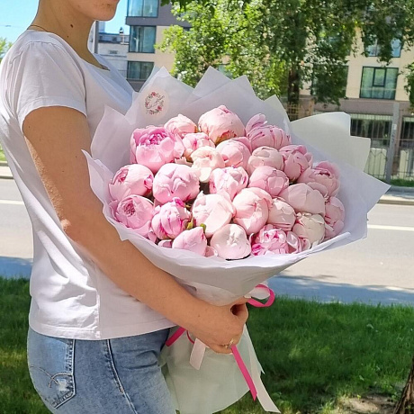 Букет цветов Пиония - Фото 1