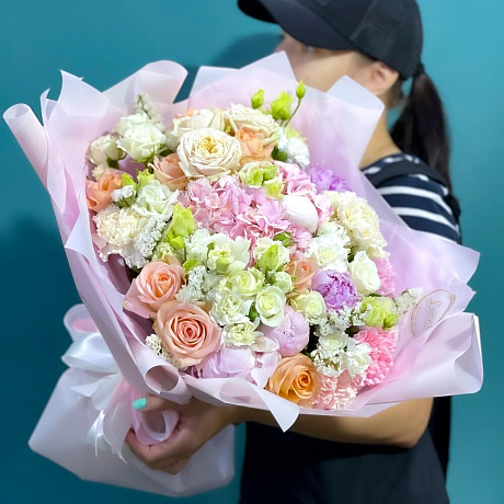 Букет цветов Нежный №195 - Фото 1