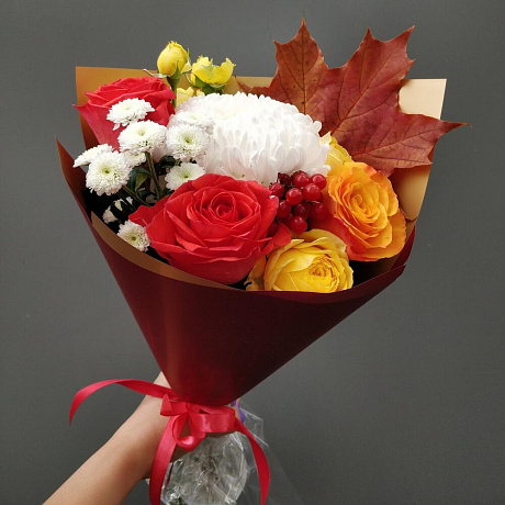 Букет цветов Осень мини - Фото 1