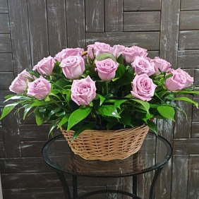 Корзина цветов "Мелодия сердца"