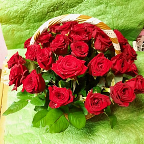 Корзина с цветами №166