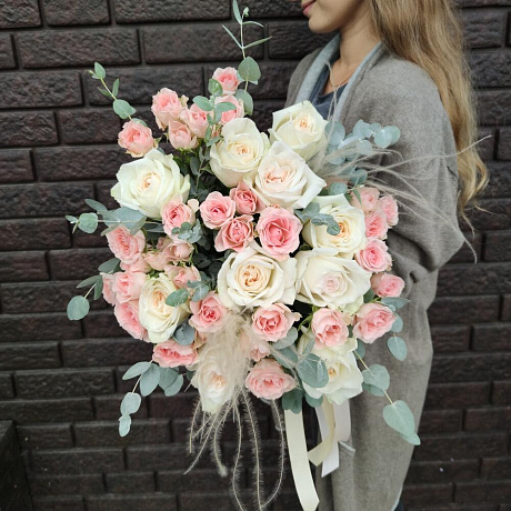 Букет цветов White O hara №160 - Фото 1