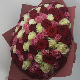 Букет из 101 розы микс №164