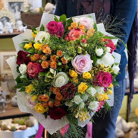 Букет роз Полицвет - Фото 1