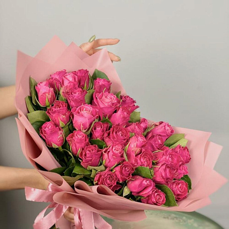 Букет из 31 кенийской розы - Фото 1