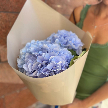 Букет цветов голубая гортензия №170 - Фото 1