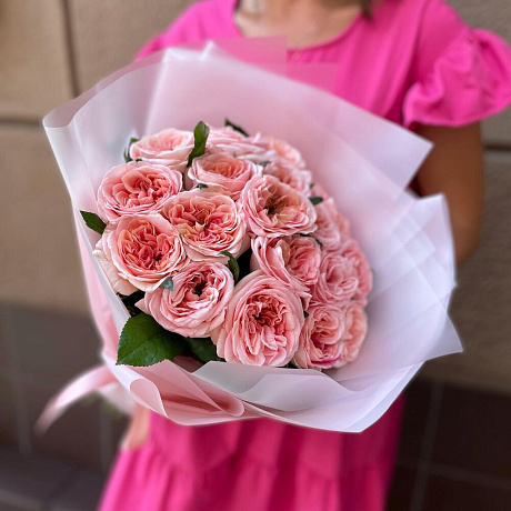 Букет из Пионовидных роз №176 - Фото 1