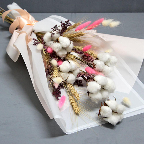 Букет Белый хлопок - Фото 1