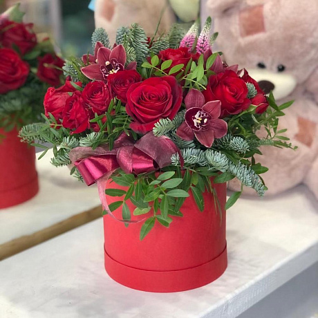 Цветы в коробке №205 - Фото 1