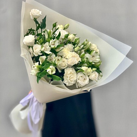 "Букет цветов со вкусом" M белый