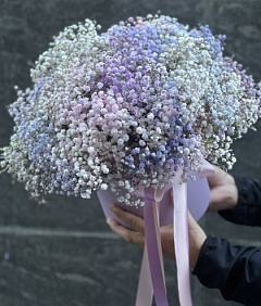 Цветы в коробке 19 шикарных гипсофил «Прекрасная»