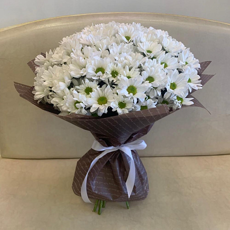 Букет из 15 кустовых хризантем №169 - Фото 1