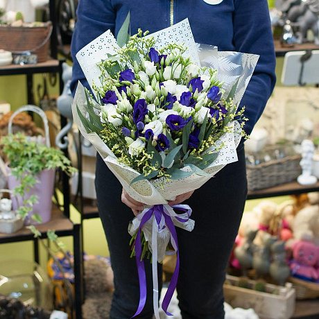 Букет из лизиантусов Элегантный - Фото 1