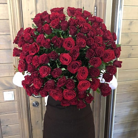 Большой букет из роз "101 роза" №160