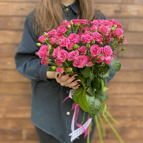 19 Кустовых роз под ленту - Фото 1