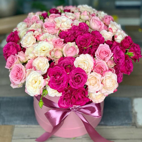 Розы в коробке №182 - Фото 1