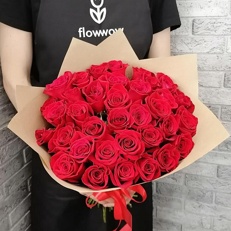 Букет роз 35 VIP Premium №161 - Фото 1