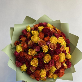 Яркий микс из роз "L" №160