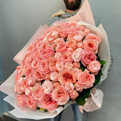 Букет цветов Розовый рай №160 - Фото 1