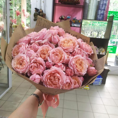 Букет из Пионовидных роз №170 - Фото 1