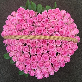 Букет из роз "Сердце" №161