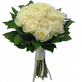 Букет невесты из белых роз №160