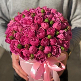 Цветы в коробке №558