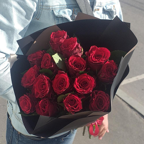 15 красных роз - Фото 1