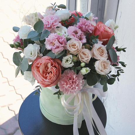 Цветы в коробке №640 - Фото 1