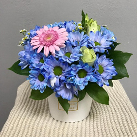 Букет цветов "Голубая лагуна" №179