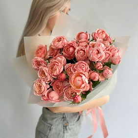 Букет цветов "Радужный с Джульеттой" №161