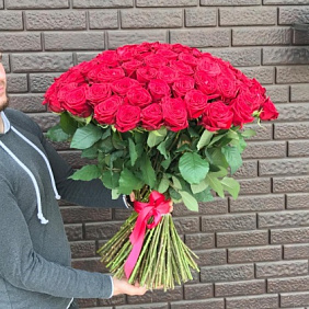 Букет из 101 красной розы №164