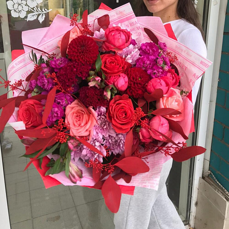 Букет цветов Огненная страсть №160 - Фото 1