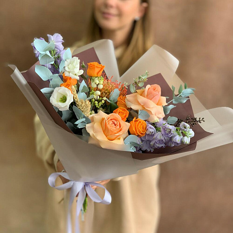 Букет цветов Осенний вечер - Фото 1