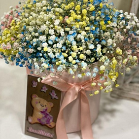 Букет цветов "Голубое небо" №163