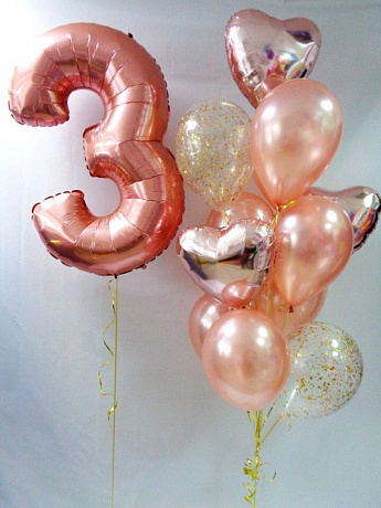 Композиция из шаров Нежнятинка - Фото 1