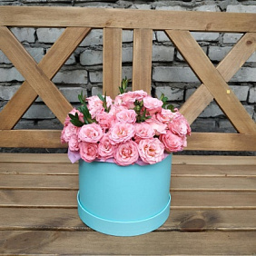 Букет из пионовидной розы "Розовый закат"