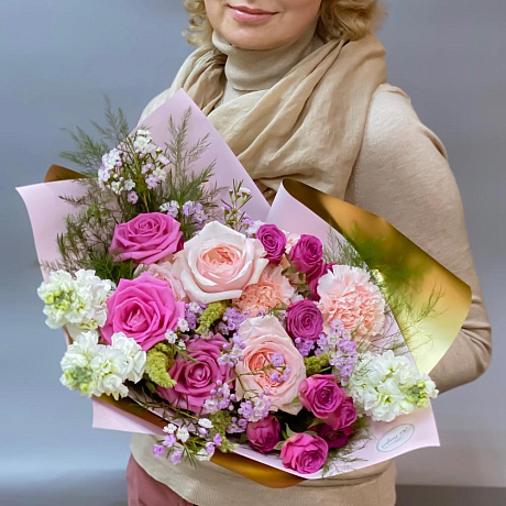 Букет цветов Ягодный пунш №162 - Фото 1