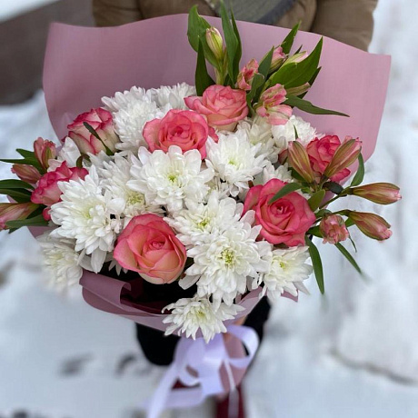 Букет цветов Очарование №166 - Фото 1