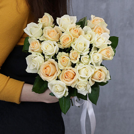 25 роз нежный микс 50 см - Фото 1