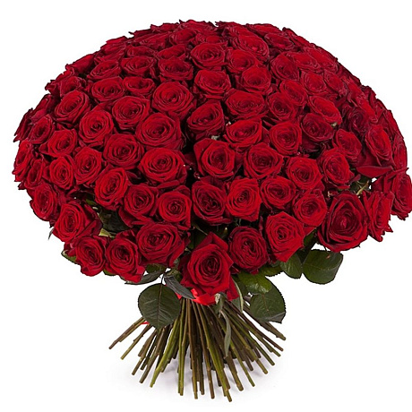Букет 101 красная роза №172 - Фото 1