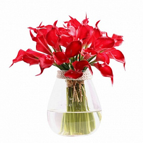 Букет из 29 красных калл