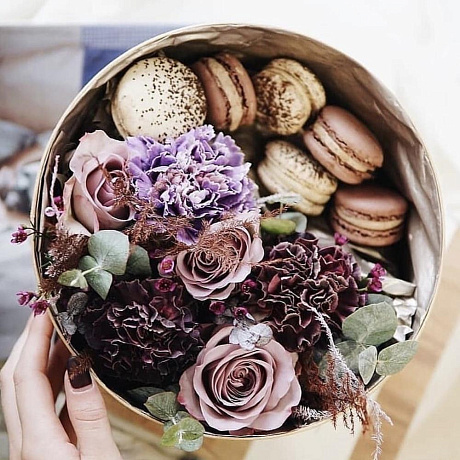 Коробка с цветами Рапсодия - Фото 1