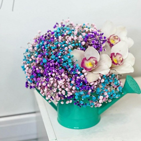 Букет цветов "Цветочная лейка" №161